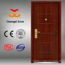 Safty Grade Armored Steel Wood Decorative Front Doors